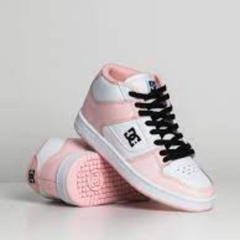 DC Sneakers in Pink, White and Black